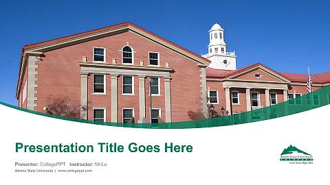 Adams State University Course/Courseware Creation PPT Template
