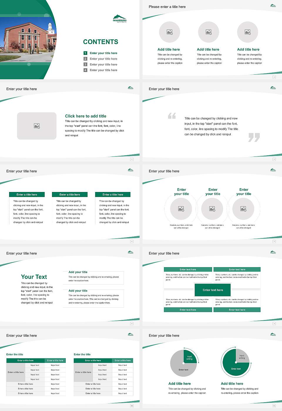 Adams State University Course/Courseware Creation PPT Template16:9 ratio PPT effect preview image2