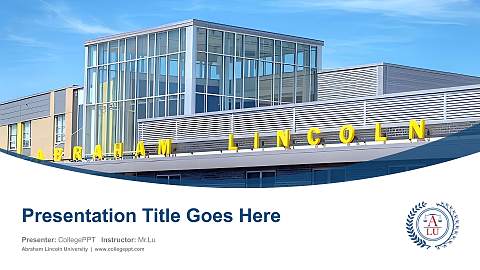 Abraham Lincoln University Course/Courseware Creation PPT Template