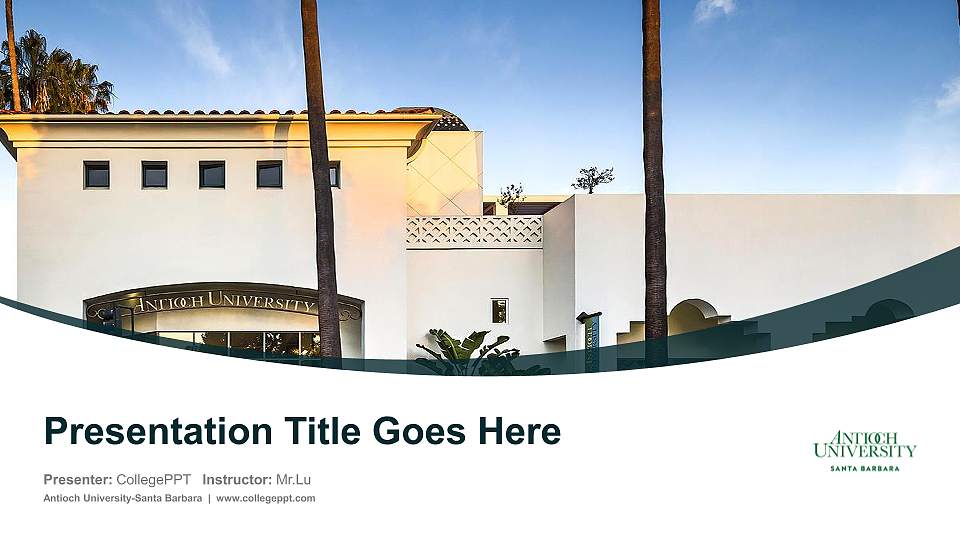 Antioch University-Santa Barbara Course/Courseware Creation PPT Template16:9 ratio PPT effect preview image