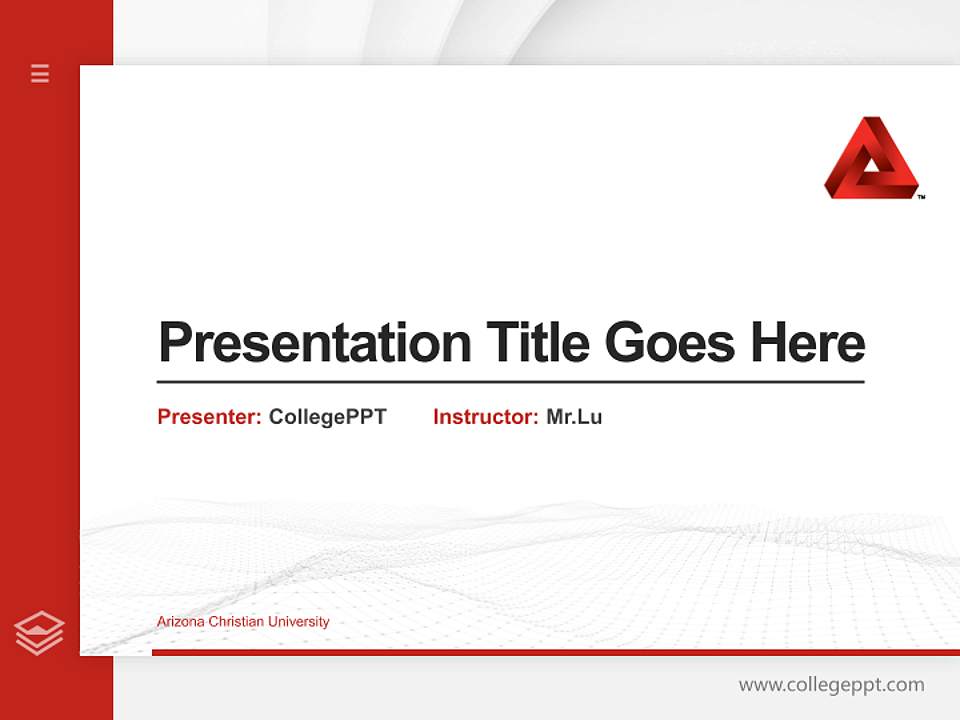 Arizona Christian University Thesis Proposal/Graduation Defense PPT Template4:3 ratio PPT effect preview image5