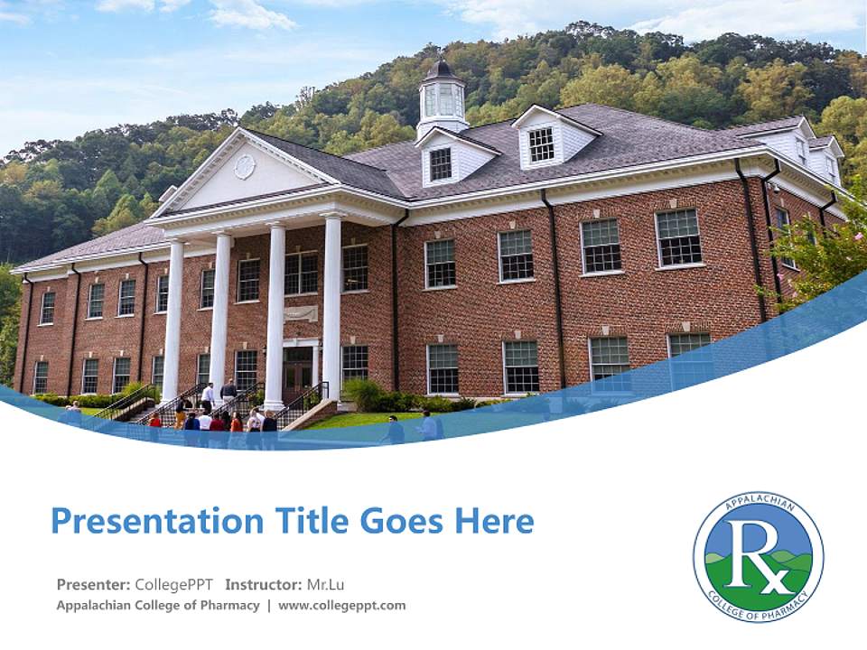 Appalachian College of Pharmacy Course/Courseware Creation PPT Template4:3 ratio PPT effect preview image5