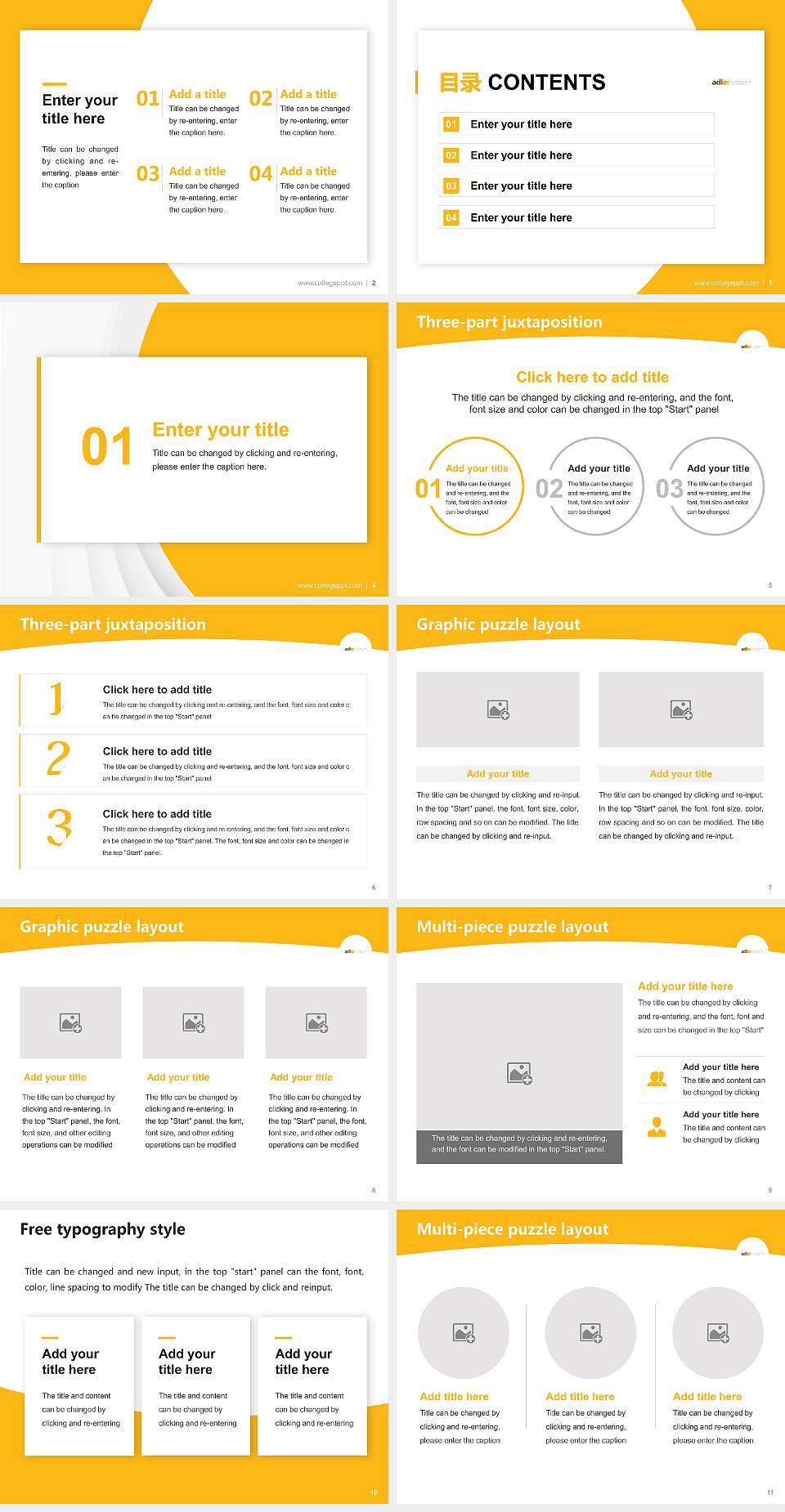 Adler Graduate School Academic Presentation/Research Findings Report PPT Template4:3 ratio PPT effect preview image2