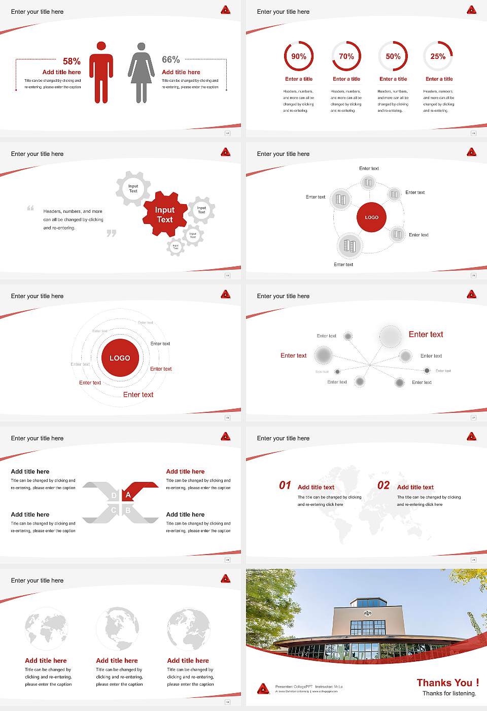 Arizona Christian University Course/Courseware Creation PPT Template16:9 ratio PPT effect preview image4