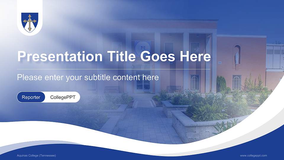 Aquinas College (Tennessee) Lecture Sharing and Networking Event PPT Template16:9 ratio PPT effect preview image