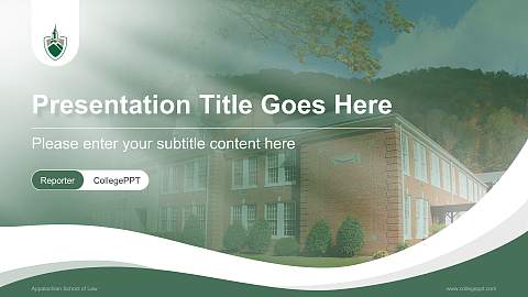 Appalachian School of Law Lecture Sharing and Networking Event PPT Template