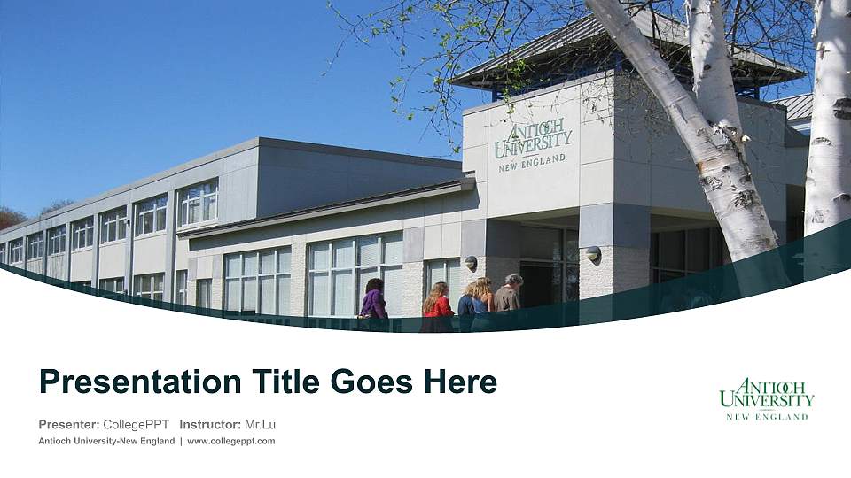 Antioch University-New England Course/Courseware Creation PPT Template16:9 ratio PPT effect preview image