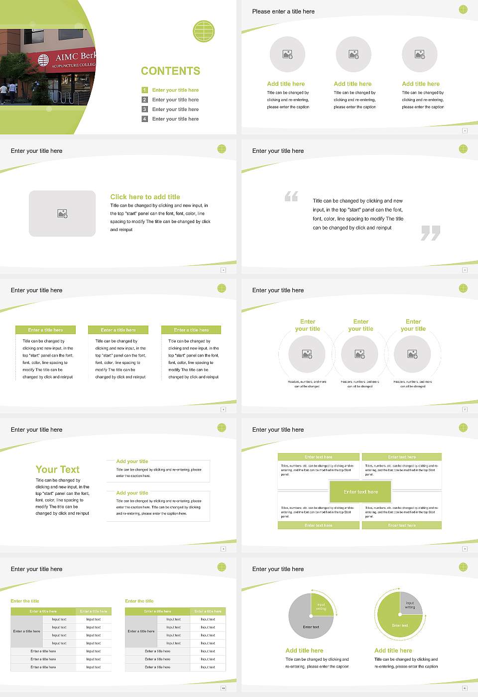 Acupuncture and Integrative Medicine College-Berkeley Course/Courseware Creation PPT Template16:9 ratio PPT effect preview image2