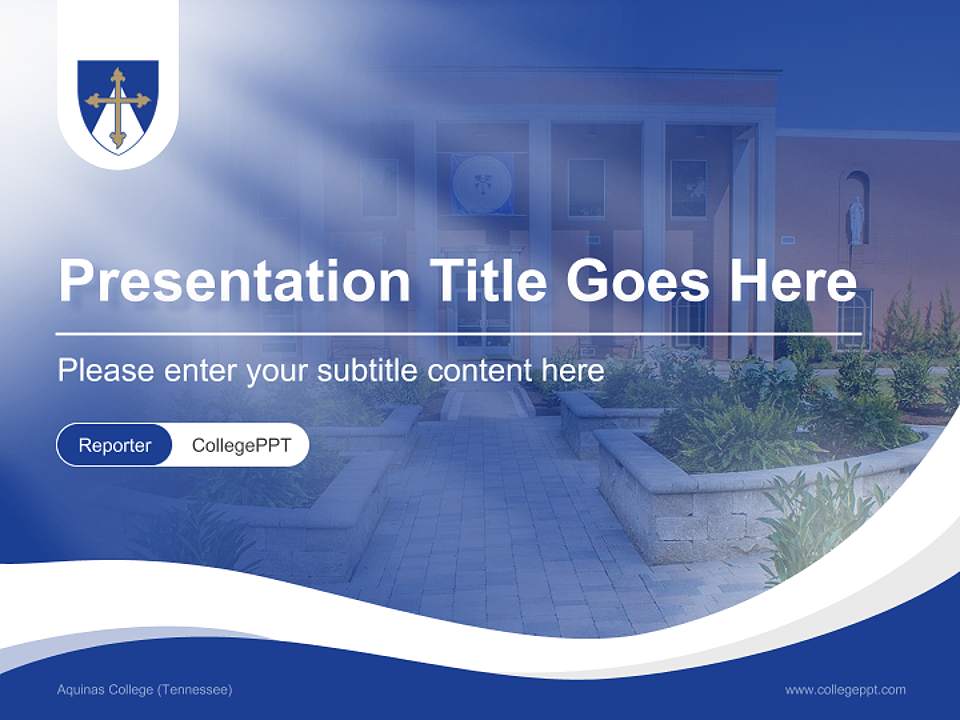 Aquinas College (Tennessee) Lecture Sharing and Networking Event PPT Template4:3 ratio PPT effect preview image4