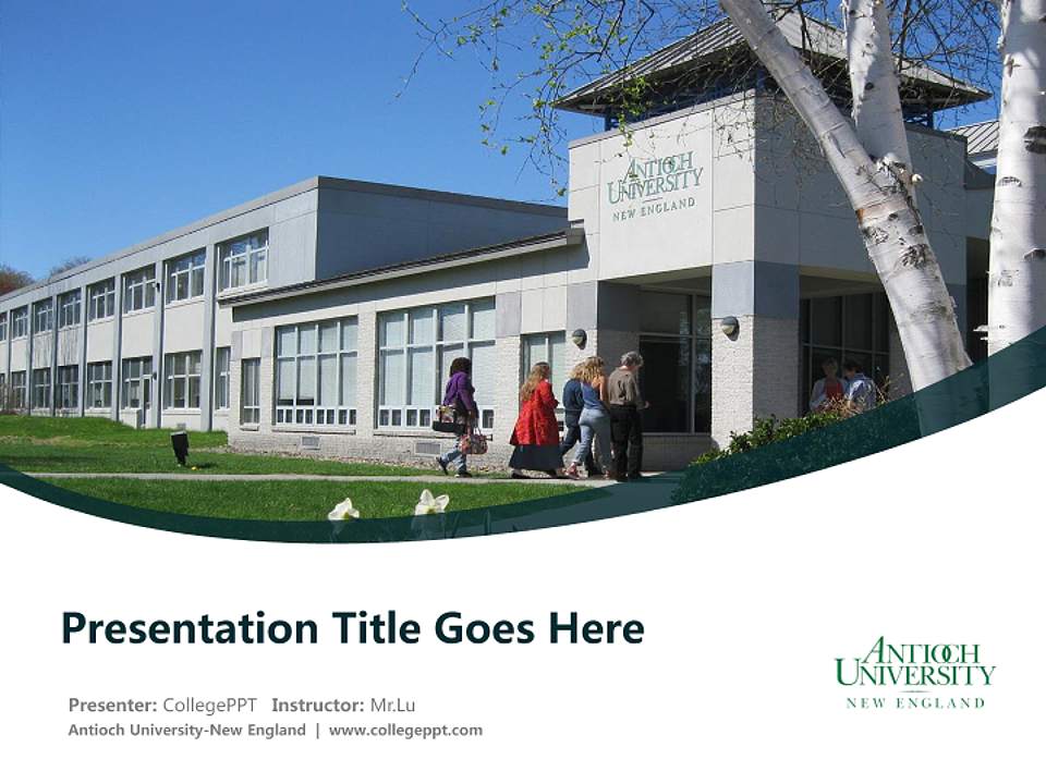 Antioch University-New England Course/Courseware Creation PPT Template4:3 ratio PPT effect preview image5