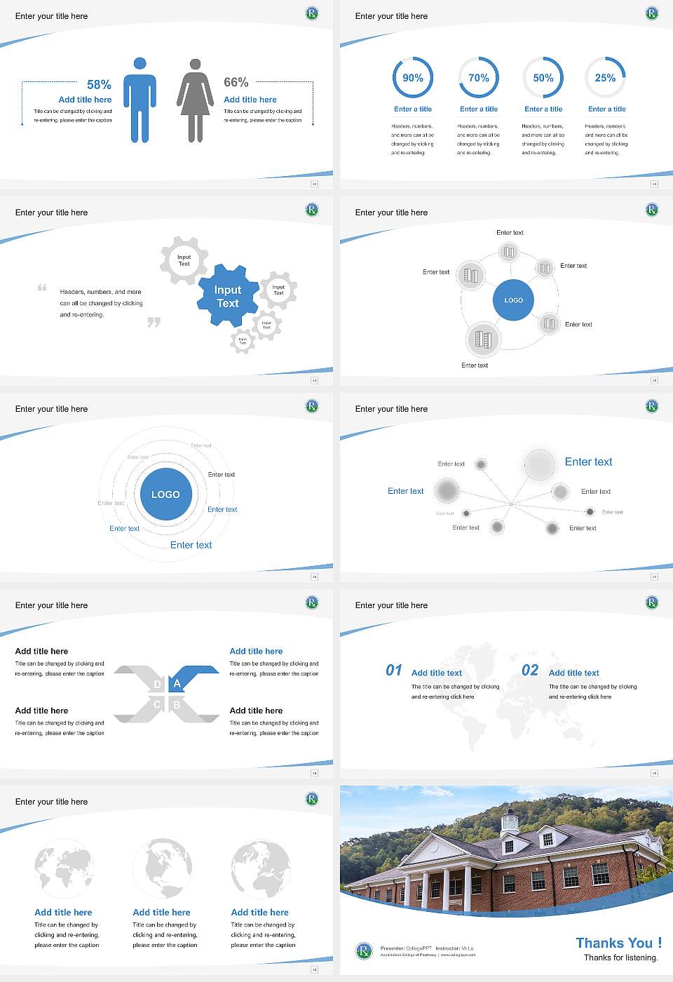 Appalachian College of Pharmacy Course/Courseware Creation PPT Template16:9 ratio PPT effect preview image4