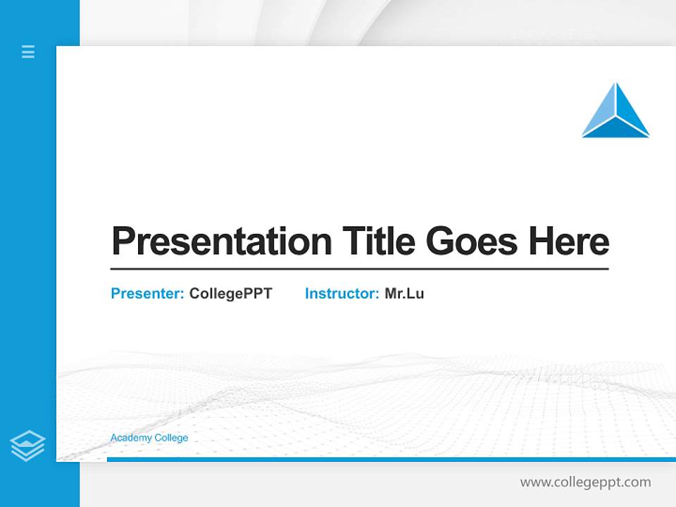 Academy College Thesis Proposal/Graduation Defense PPT Template4:3 ratio PPT effect preview image5