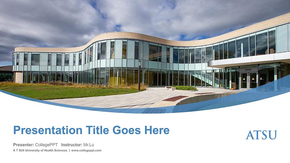 A T Still University of Health Sciences Course/Courseware Creation PPT Template16:9 ratio PPT effect preview image