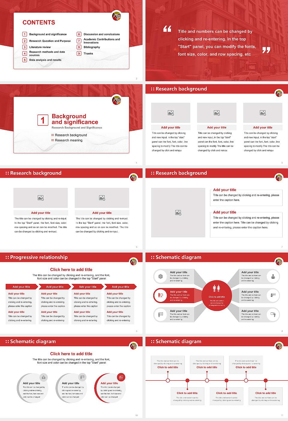 Adler University Graduation Thesis Defense PPT Template16:9 ratio PPT effect preview image2