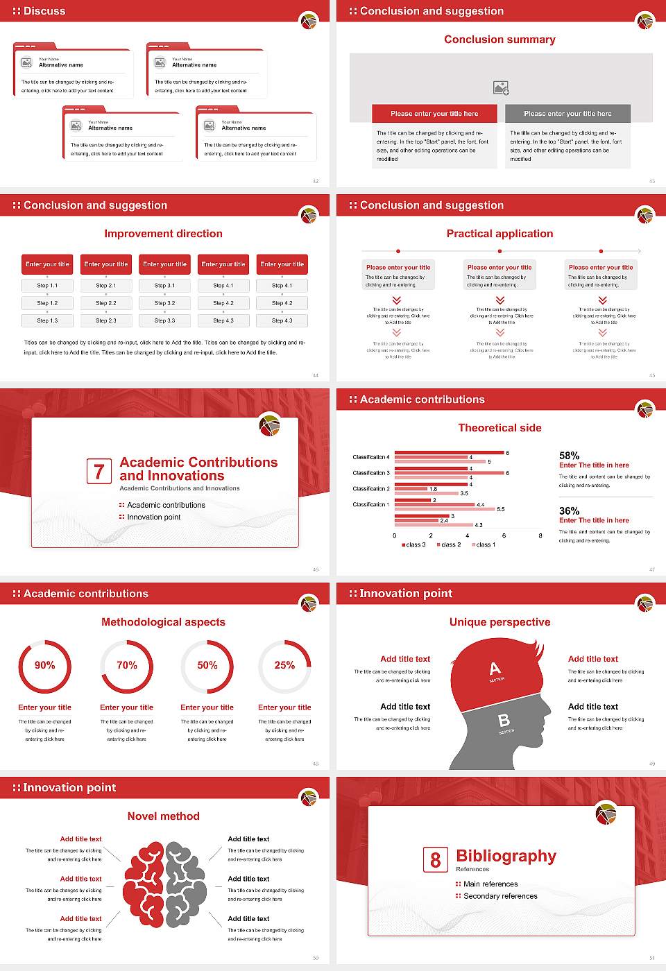 Adler University Graduation Thesis Defense PPT Template16:9 ratio PPT effect preview image6