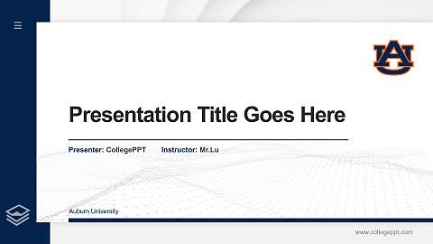 Auburn University Thesis Proposal/Graduation Defense PPT Template