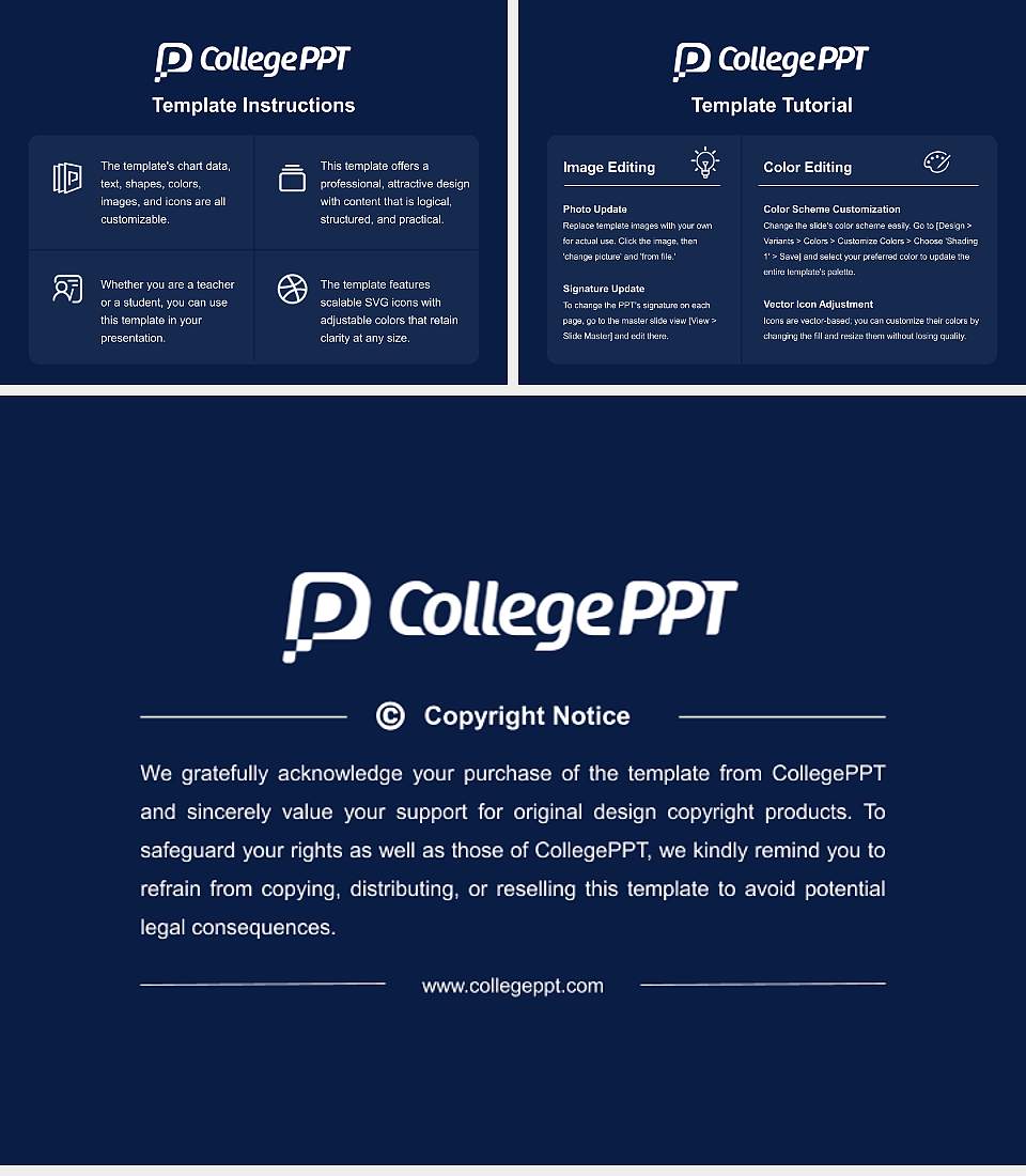 Mission University Course/Courseware Creation PPT Template4:3 ratio PPT effect preview image5