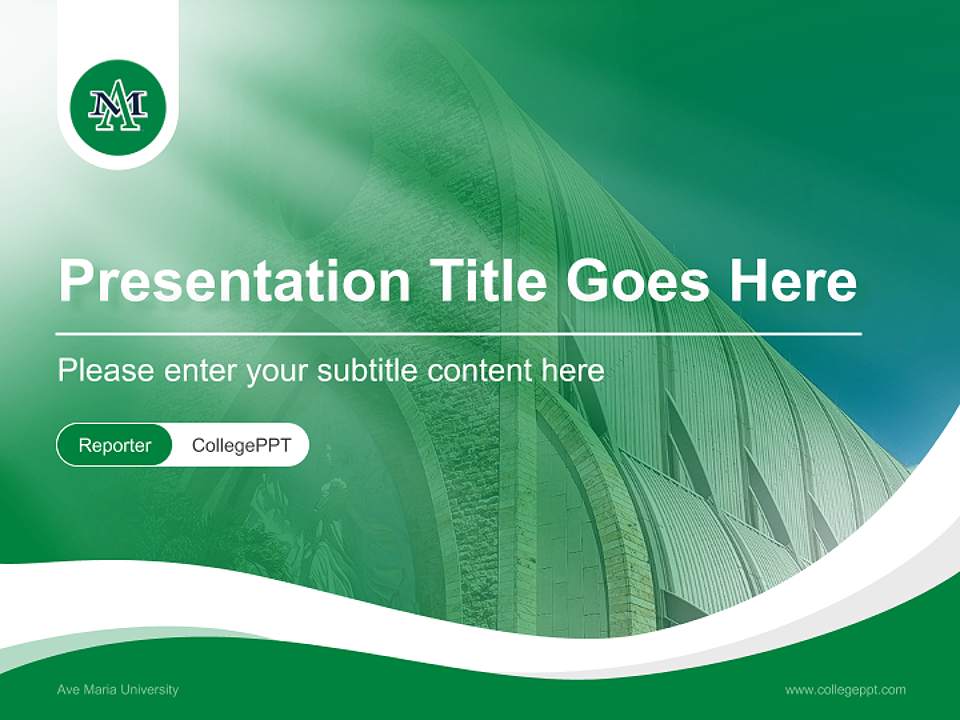 Ave Maria University Lecture Sharing and Networking Event PPT Template4:3 ratio PPT effect preview image4