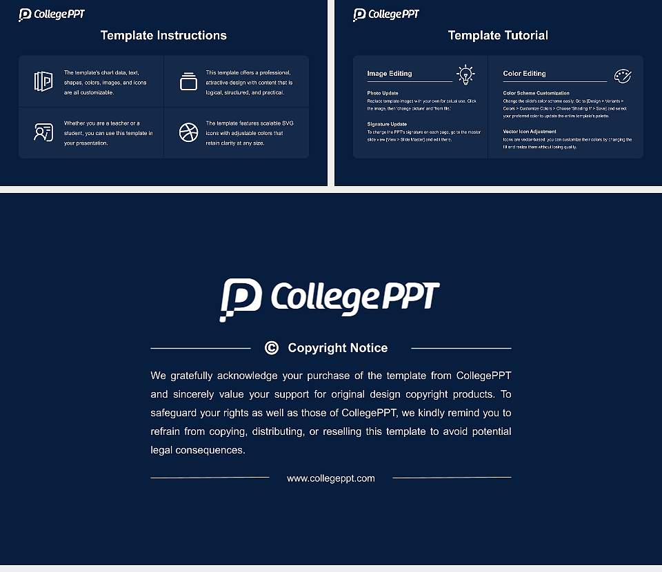 Augustana University Course/Courseware Creation PPT Template16:9 ratio PPT effect preview image5