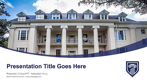 Athens State University Course/Courseware Creation PPT Template