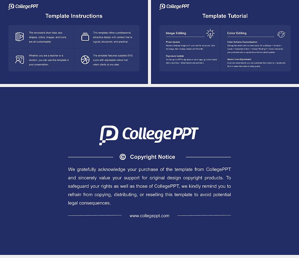 Athens State University Course/Courseware Creation PPT Template16:9 ratio PPT effect preview image5