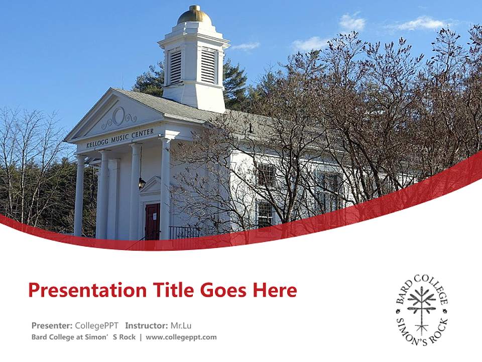Bard College at Simon’S Rock Course/Courseware Creation PPT Template4:3 ratio PPT effect preview image5