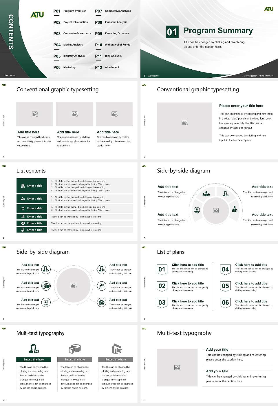 Arkansas Tech University Competition/Entrepreneurship Contest PPT Template16:9 ratio PPT effect preview image2