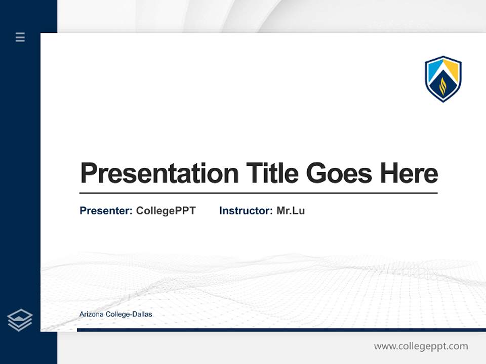 Arizona College-Dallas Thesis Proposal/Graduation Defense PPT Template4:3 ratio PPT effect preview image5