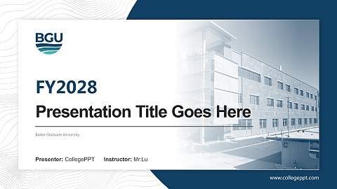 Bakke Graduate University Academic Presentation/Research Findings Report PPT Template