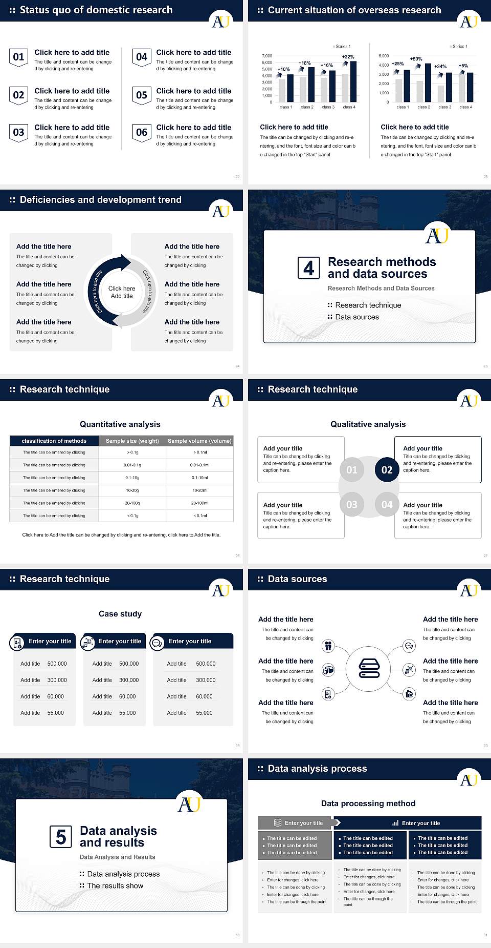 Augustana University Graduation Thesis Defense PPT Template4:3 ratio PPT effect preview image4