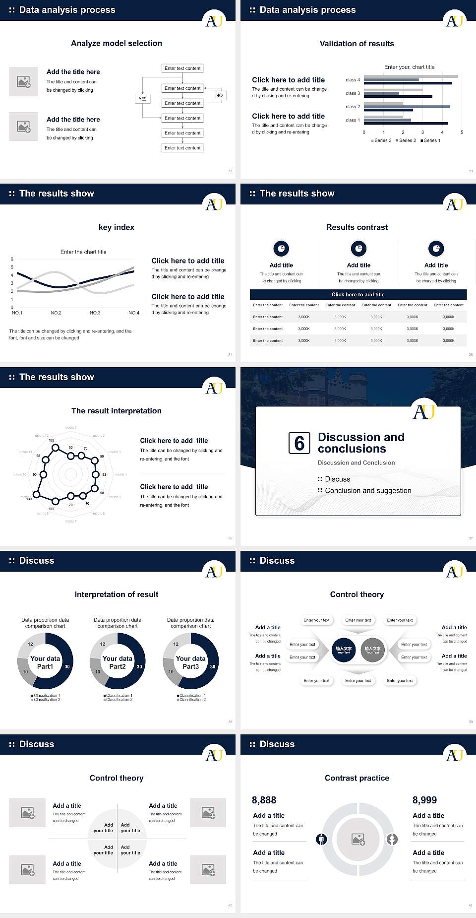 Augustana University Graduation Thesis Defense PPT Template4:3 ratio PPT effect preview image5
