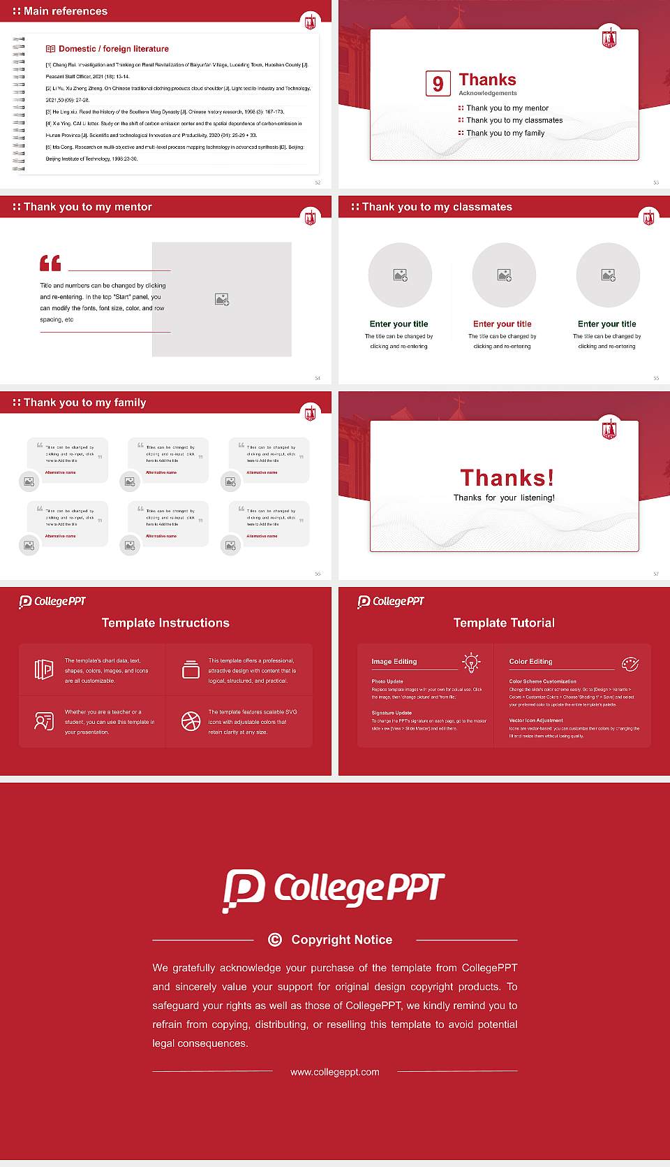 Belmont Abbey College Graduation Thesis Defense PPT Template16:9 ratio PPT effect preview image7