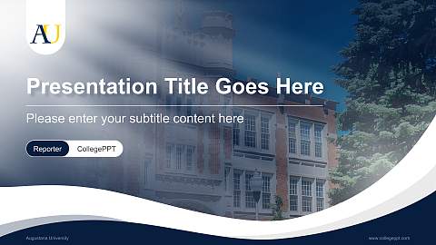 Augustana University Lecture Sharing and Networking Event PPT Template