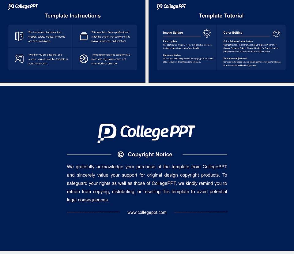 Belmont University Course/Courseware Creation PPT Template16:9 ratio PPT effect preview image5
