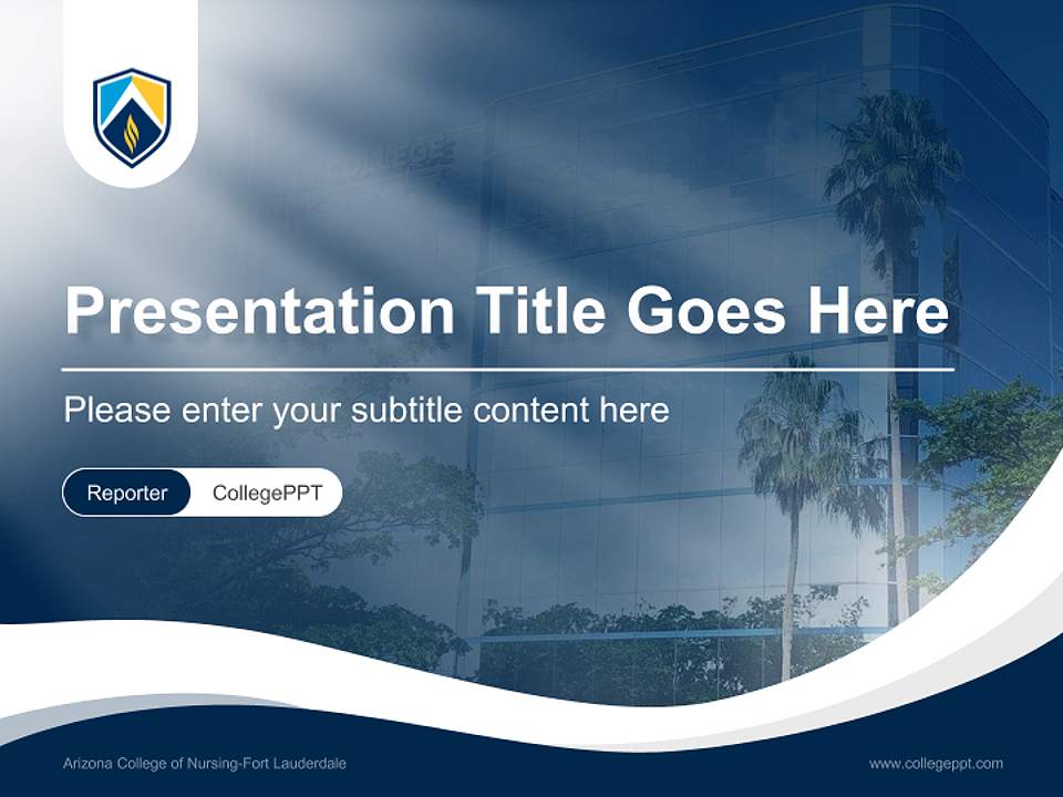 Arizona College of Nursing-Fort Lauderdale Lecture Sharing and Networking Event PPT Template4:3 ratio PPT effect preview image4