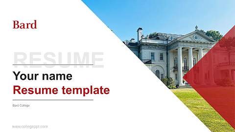 Bard College Resume PPT Template