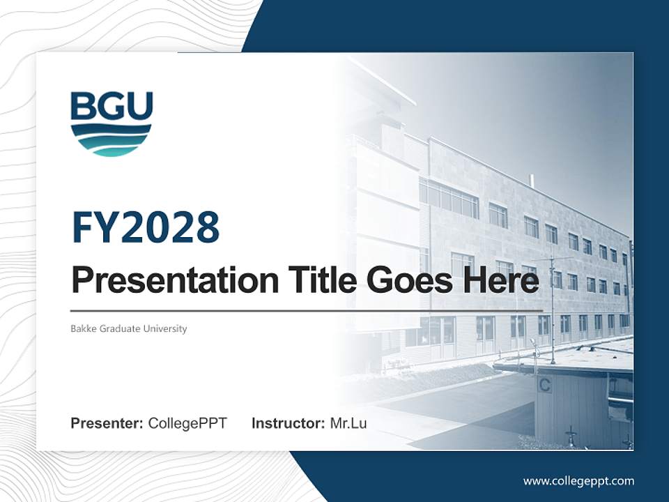 Bakke Graduate University Academic Presentation/Research Findings Report PPT Template4:3 ratio PPT effect preview image5