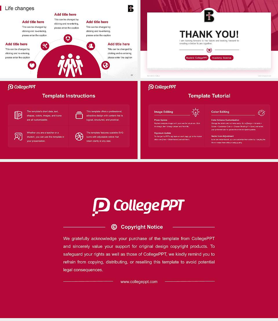 Benedictine College National Scholarship Defense PPT Template16:9 ratio PPT effect preview image4