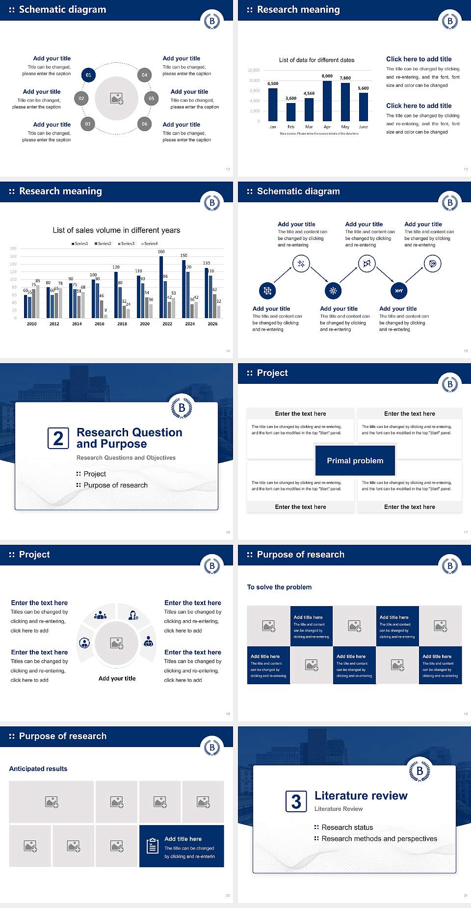 Barnard College Graduation Thesis Defense PPT Template4:3 ratio PPT effect preview image3
