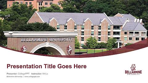 Bellarmine University Course/Courseware Creation PPT Template