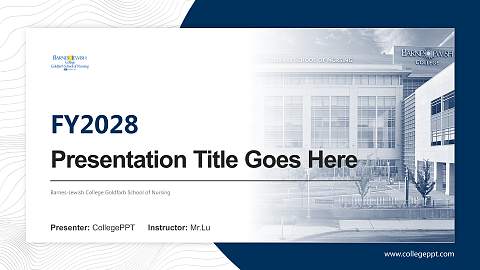 Barnes-Jewish College Goldfarb School of Nursing Academic Presentation/Research Findings Report PPT Template