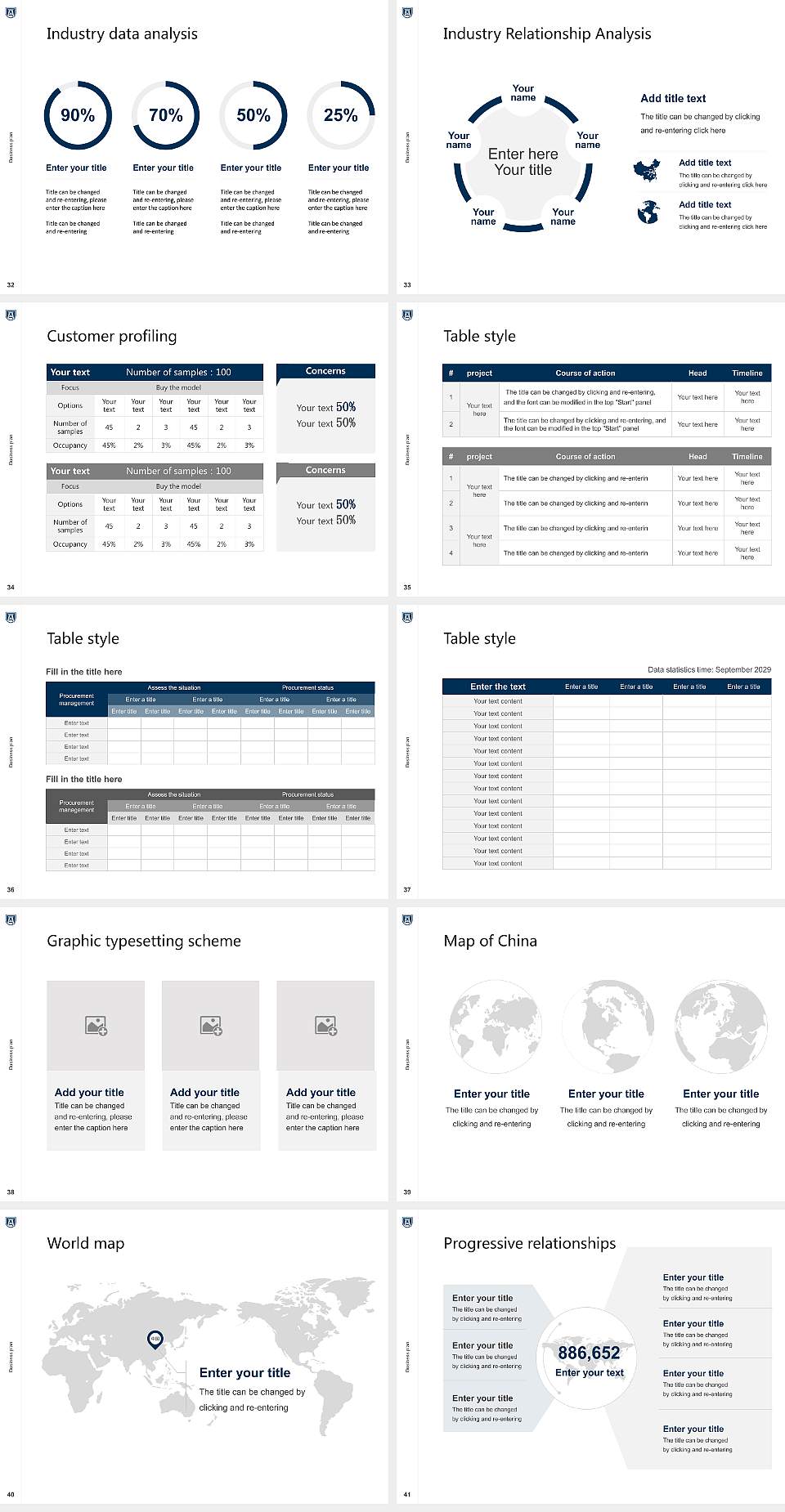 Augusta University Competition/Entrepreneurship Contest PPT Template4:3 ratio PPT effect preview image5