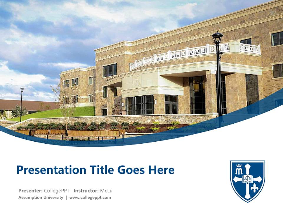 Assumption University Course/Courseware Creation PPT Template4:3 ratio PPT effect preview image5