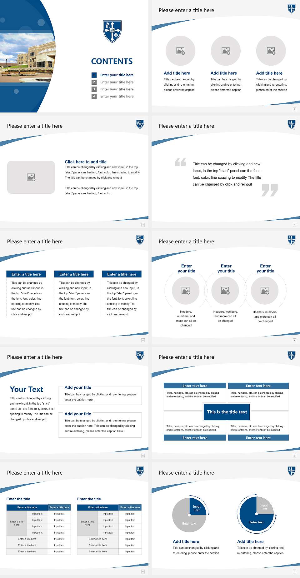 Assumption University Course/Courseware Creation PPT Template4:3 ratio PPT effect preview image2
