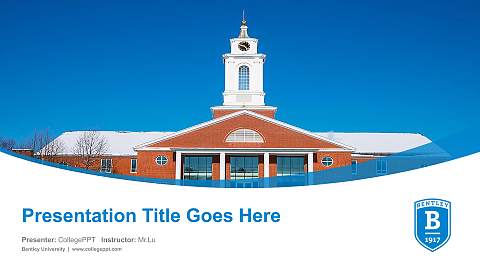Bentley University Course/Courseware Creation PPT Template