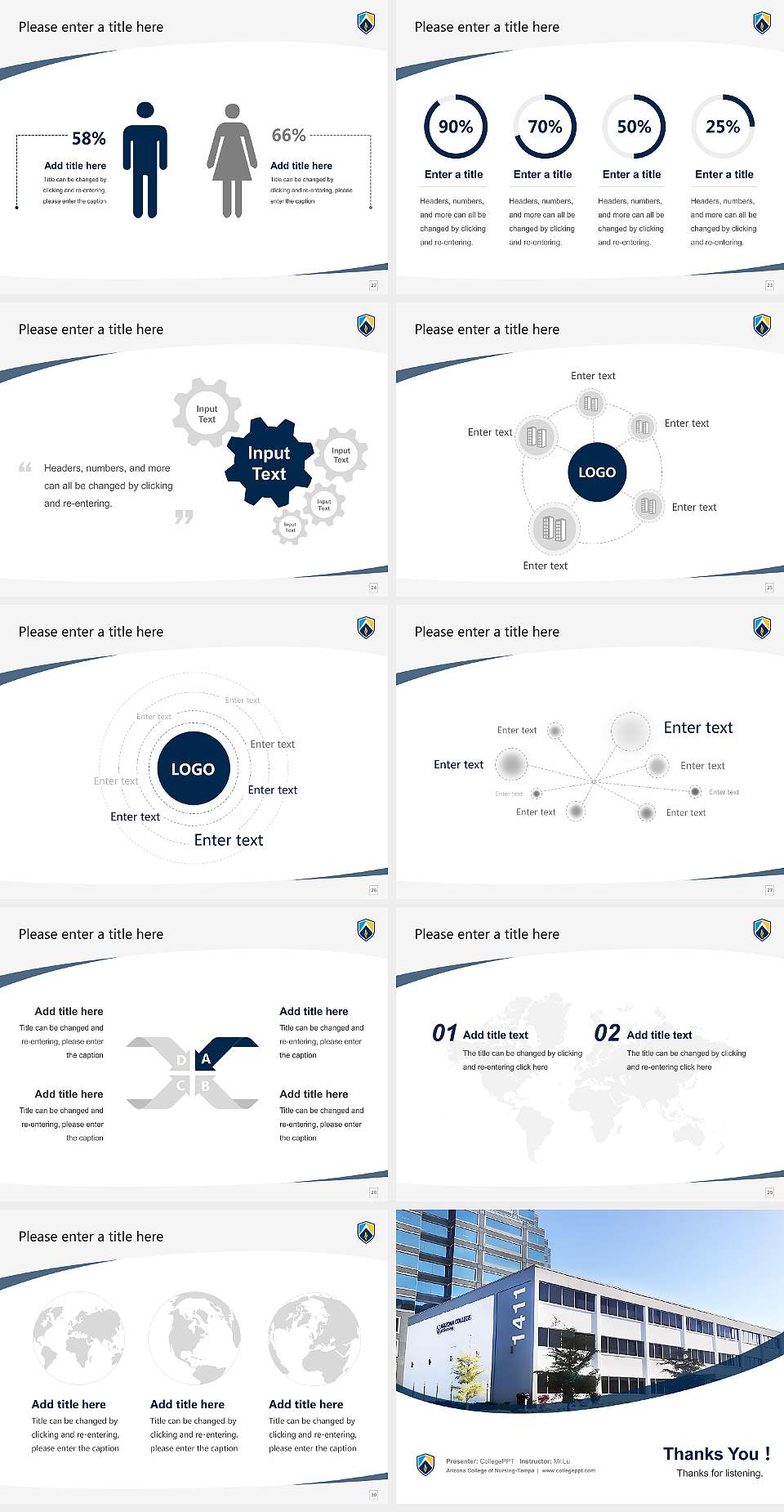 Arizona College of Nursing-Tampa Course/Courseware Creation PPT Template4:3 ratio PPT effect preview image4