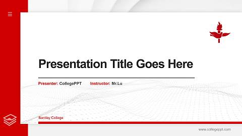 Barclay College Thesis Proposal/Graduation Defense PPT Template