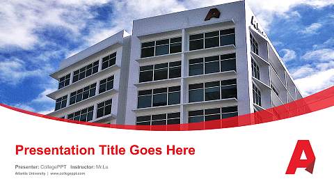 Atlantis University Course/Courseware Creation PPT Template