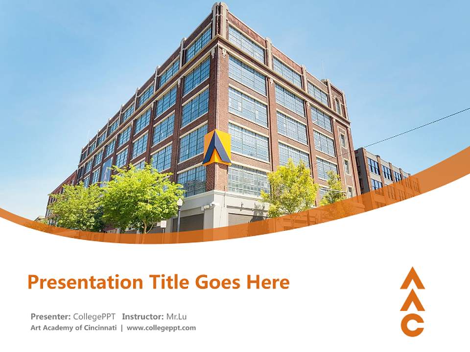 Art Academy of Cincinnati Course/Courseware Creation PPT Template4:3 ratio PPT effect preview image5