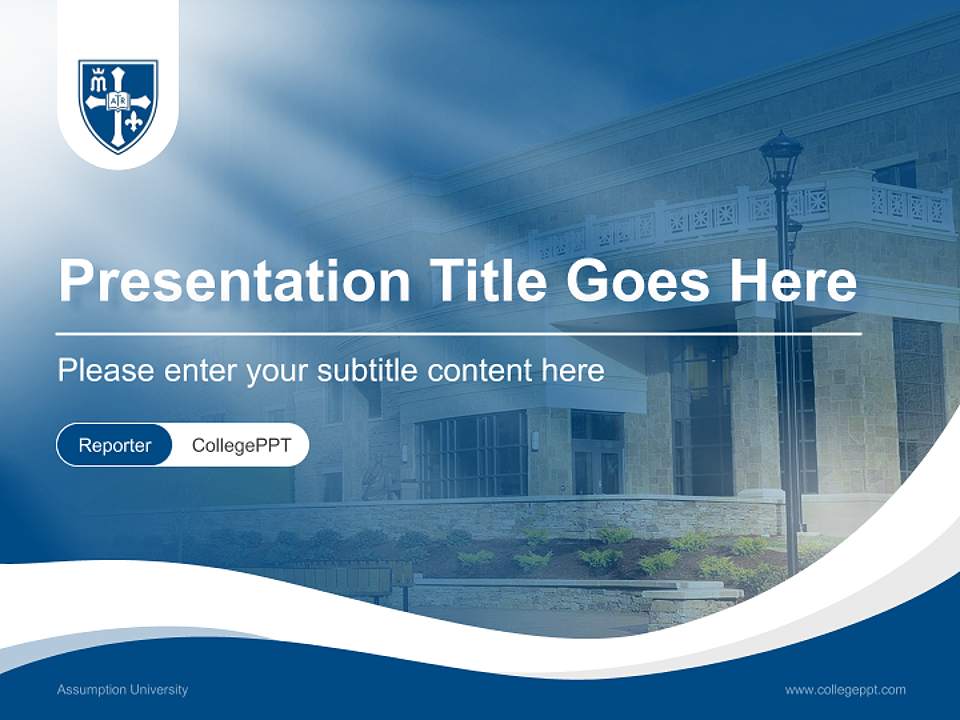 Assumption University Lecture Sharing and Networking Event PPT Template4:3 ratio PPT effect preview image4